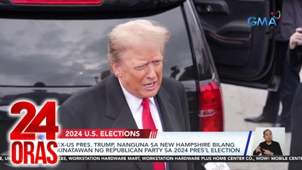 Ex-US Pres. Trump, nanguna sa New Hampshire bilang kinatawan ng Republican Party sa 2024 Pres'l Elections | 24 Oras