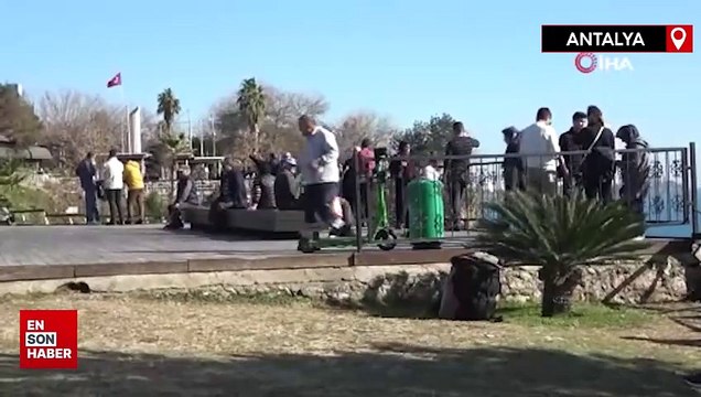 Antalya’dan kış ortasında kıskandıran görüntüler