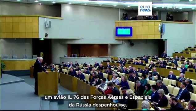 Avião militar russo despenha-se em Belgorod com 65 prisioneiros de guerra ucranianos a bordo
