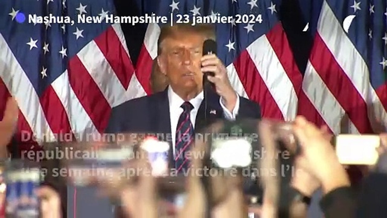 Donald Trump Remporte La Primaire Du New Hampshire Vidéo Dailymotion