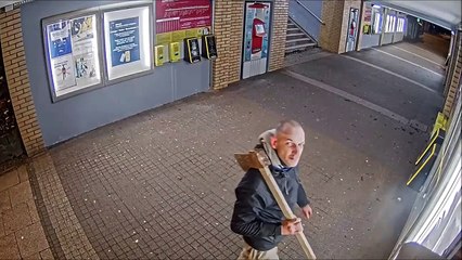 PKP Gdańsk Politechnika: szalał z siekierą