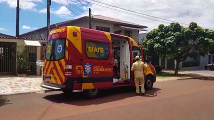 Fazendo reforma, homem cai da escada e fica ferido no Universitário