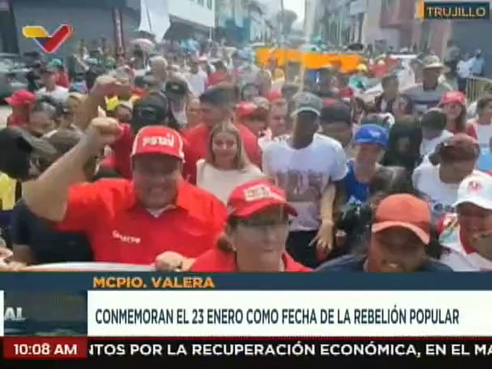 Trujillo | Habitantes del mcpio. Valera marchan para defender la Revolución Bolivariana