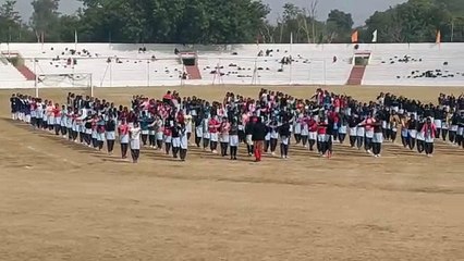 गणतंत्र दिवस पर 1200 विद्यार्थी देंगे तिरंगे को सलामी, देखे वीडियो