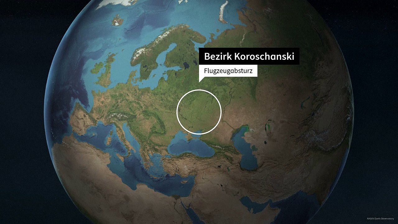 Absturz von Flugzeug mit 65 Ukrainern: Moskau beschuldigt Kiew