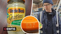 Uncle Ben's 'Gratins Dauphinoise Cheese & Onion Sauce' Best Before 1998 donated to food bank