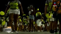 Escuela de Samba en Brasil sorprende con ensayo para carnaval