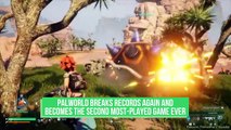 Palworld breaks records AGAIN and  becomes the second most-played game ever