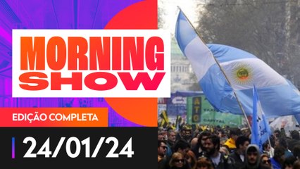 GREVE GERAL CONTRA REFORMAS NA ARGENTINA - MORNING SHOW - 24/01/2024