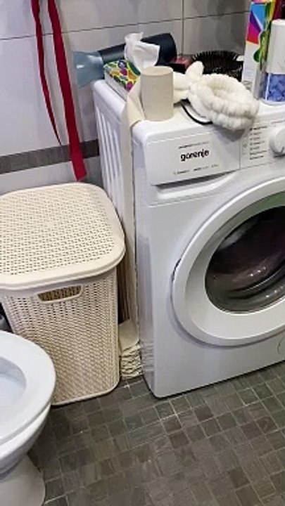 Washing Machine Neatly Stacks Toilet Paper
