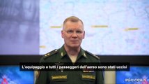 Aereo precipitato in Russia, Mosca: l'equipaggio e tutti i passeggeri sono stati uccisi