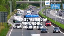 Emissões poluentes dos automóveis não diminuíram, em 10 anos, na UE