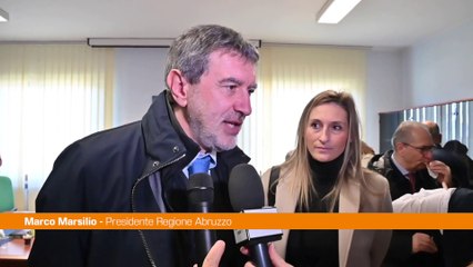 Marsilio "Riapre a Chieti il depuratore di San Martino"