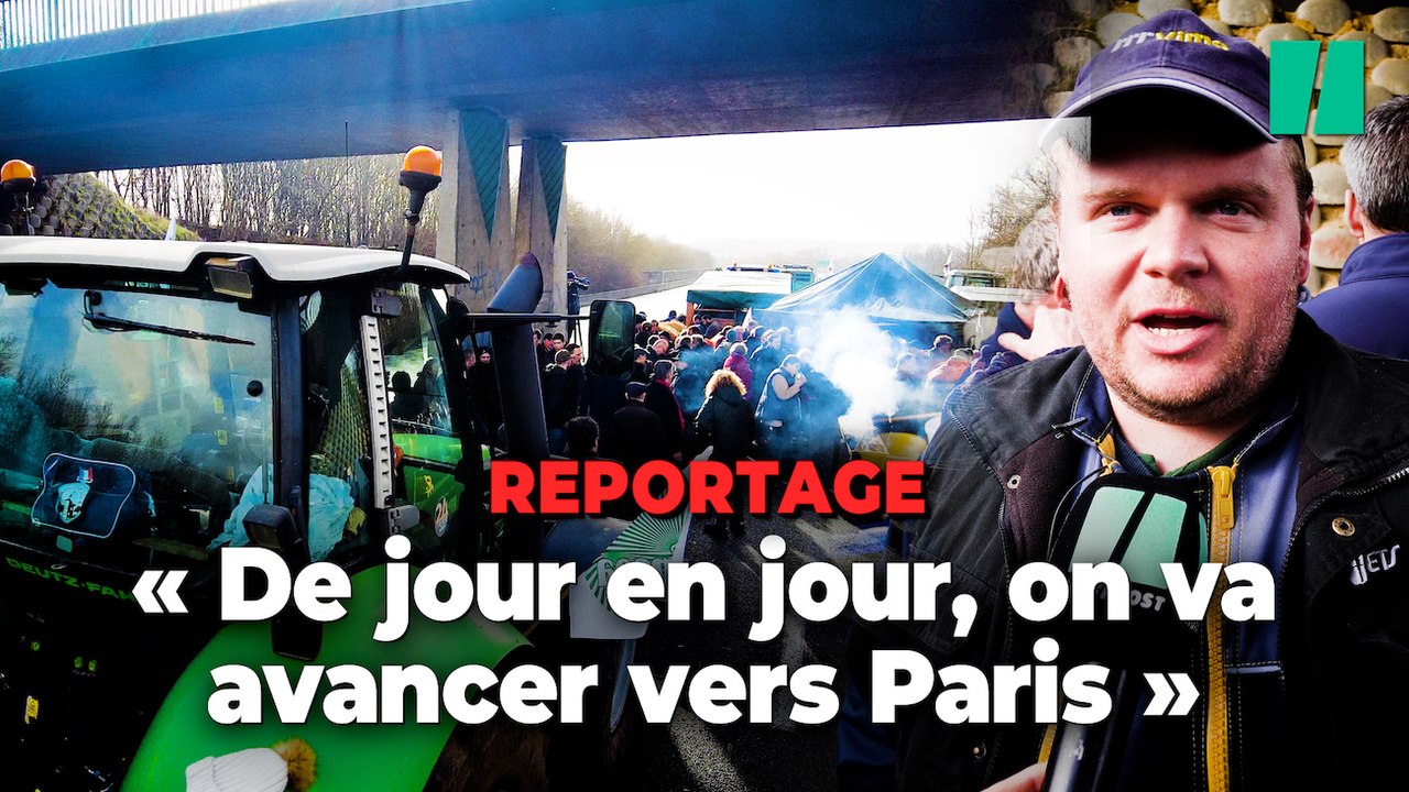 À Beauvais, ces agriculteurs en colère déterminés à avancer vers Paris avec leurs tracteurs