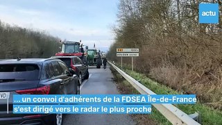 Des agriculteurs des Yvelines expriment leur colère