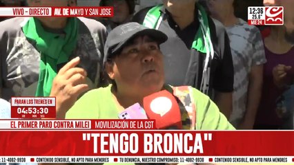 "Están saqueando al pueblo": así se expresan los manifestantes en la movilización contra el gobierno