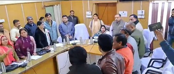 commotion in the municipal council meeting