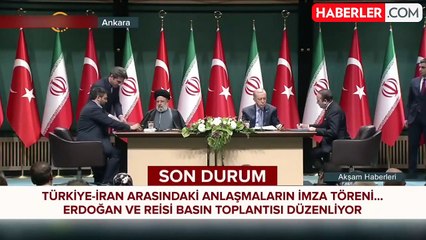 Cumhurbaşkanı Erdoğan: İran ile ilişkilerimizin geliştirilmesine yönelik olarak 10 yeni anlaşmaya imza attık
