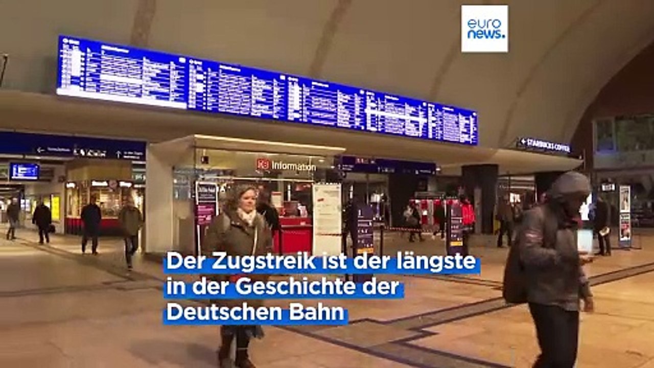 6 Tage Streik: Längster Lokführerstreik der GDL hat begonnen