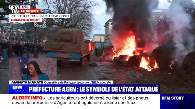 Préfecture d'Agen prise pour cible: Si ça avait été des écologistes qui avaient fait le quart de ce qui est en train de se passer, on serait déjà en garde à vue , affirme Aminata Niakate (EELV)