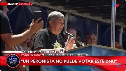 La advertencia de Pablo Moyano a Luis Caputo