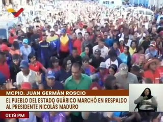 Jóvenes del edo. Guárico marcharon en apoyo al presidente Nicolás Maduro