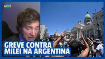 Milei enfrenta primeira greve geral na Argentina, 45 dias após assumir