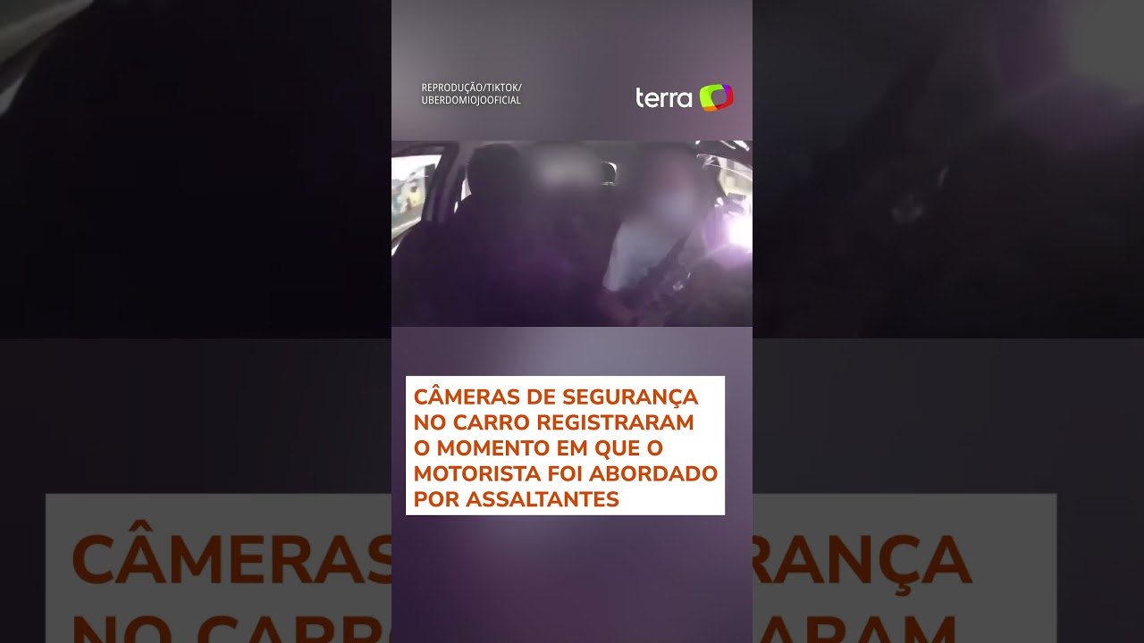 Motorista de aplicativo evita assalto e derruba dupla de ladrões em uma moto