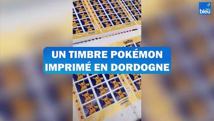 Un timbre Pokémon imprimé en Dordogne