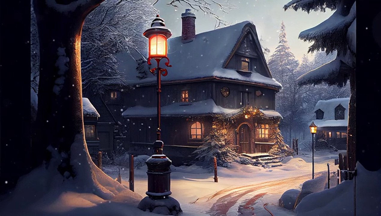 Snow Town - Cozy Winter Ambient Music - Soothing Fantasy Music