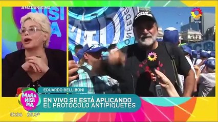 Un dirigente piquetero intentó seducir a Carmen Barbieri en vivo: “Estamos dispuestos a todo”