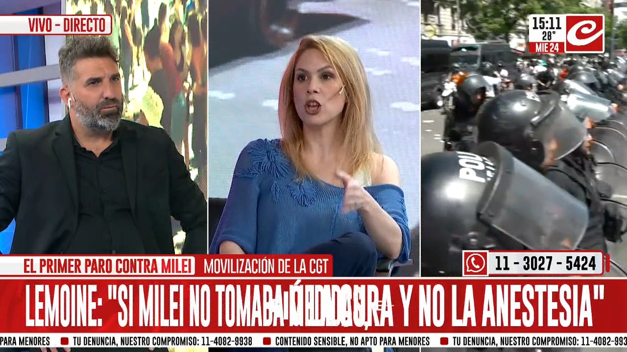 Lilia Lemoine: "Nosotros les decimos la verdad de lo que pasa"