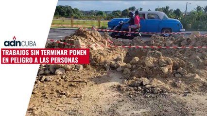 Trabajos sin terminar ponen en peligro a las personas