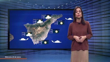 La previsión del tiempo en Canarias para el 25 de enero de 2024, en Atlántico Televisión.
