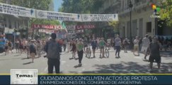 Argentina: Concluyen manifestaciones contra los ajustes del Gobierno de Javier Milei