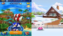 Sonic Dash vs Talking Tom Gold Run - Sonic vs Talking Angela vs All Bosses Zazz Eggman