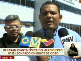 Falcón | Gobierno Regional recupera infraestructura del Aeropuerto José Leonardo Chirinos de Coro