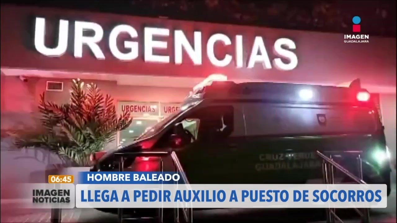 Un hombre baleado llega por sí solo pidiendo auxilio a urgencias