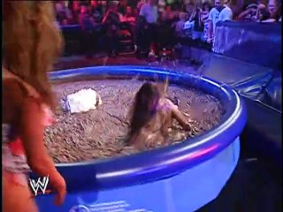 Women's Title Pudding Match Melina (C) vs Candice Michelle