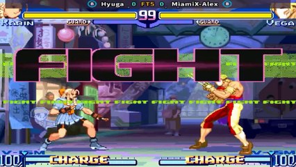 Hyuga vs MiamiX-Alex - Street Fighter Alpha 3 -  FT5