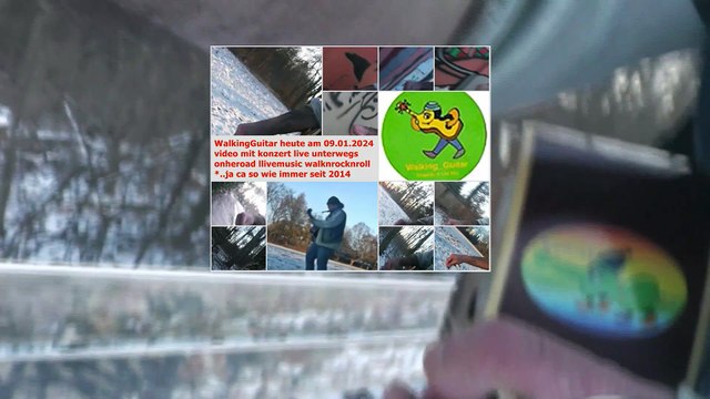 WalkingGuitar heute am 09.01.2024 konzert unterwegs concert sur le pouce avec musique live livemusic ontheroad