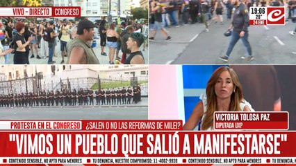 Victoria Tolosa Paz: "Milei quiere castigar al sistema productivo"