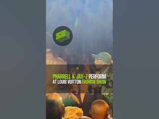 Pharrell & Jay-Z Perform at Louis Vuitton Fashion Show