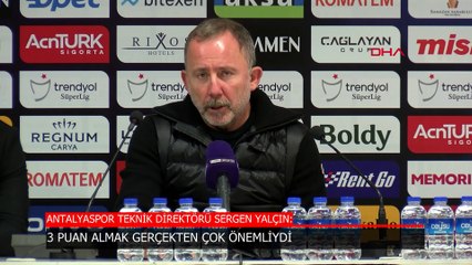 Sergen Yalçın: Maksimum 3, minimum 2 oyuncu transfer edeceğiz