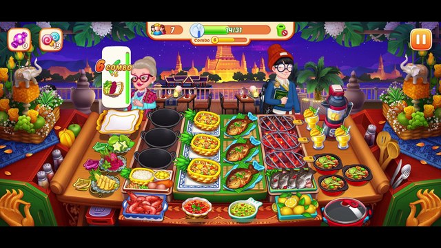 [Miniriceto]Game Play _ Crazy Diner -Fried Rice Shop- Lv 1202-1205