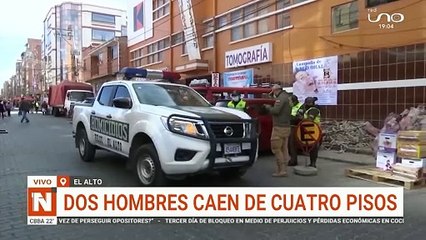 Dos hombre caen del cuatro piso en la ciudad de El Alto
