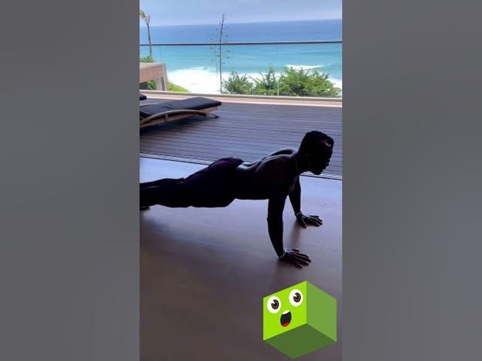 Diddy Gets Into The Zone Doing Shirtless Push-Ups #shorts