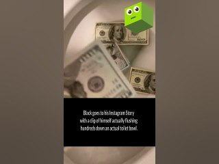 Kodak Black Tries To Flush 100’s Down The Toilet But Fails #shorts