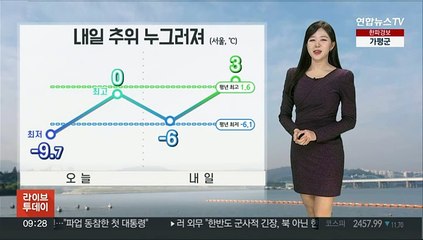 [날씨] 오늘도 강추위, 내일부터 풀려…도로 미끄럼 주의