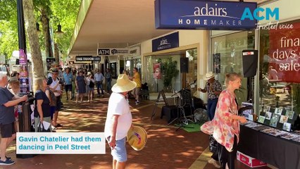 TCMF Gavin Chatelier has the audience dancing in the street
